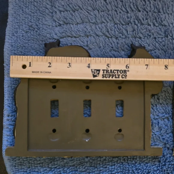 Bear-Themed Light Switch Cover Set - Black and Brown - Picture 11 of 15